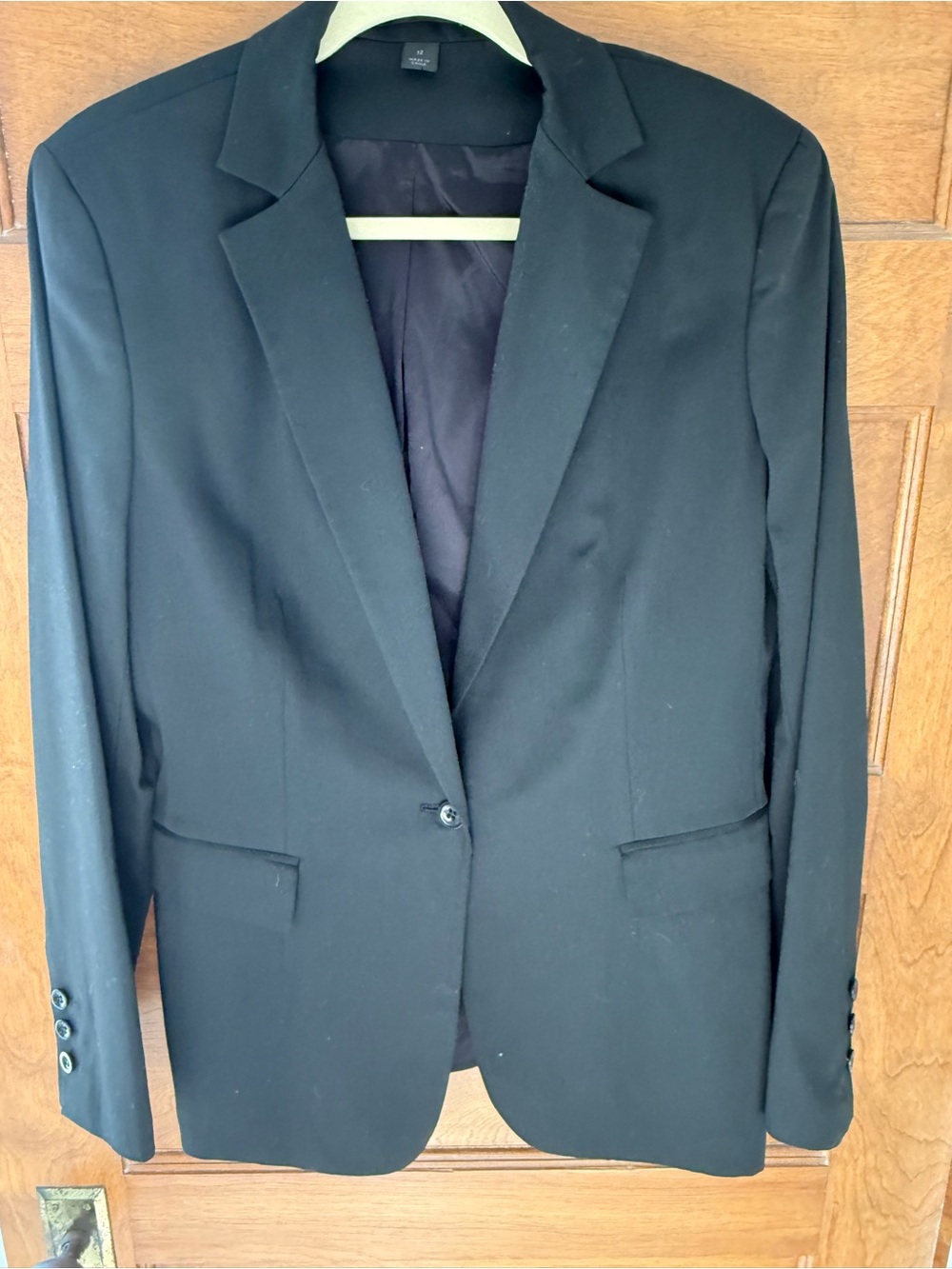 Express Black Single-Button Blazer for Women